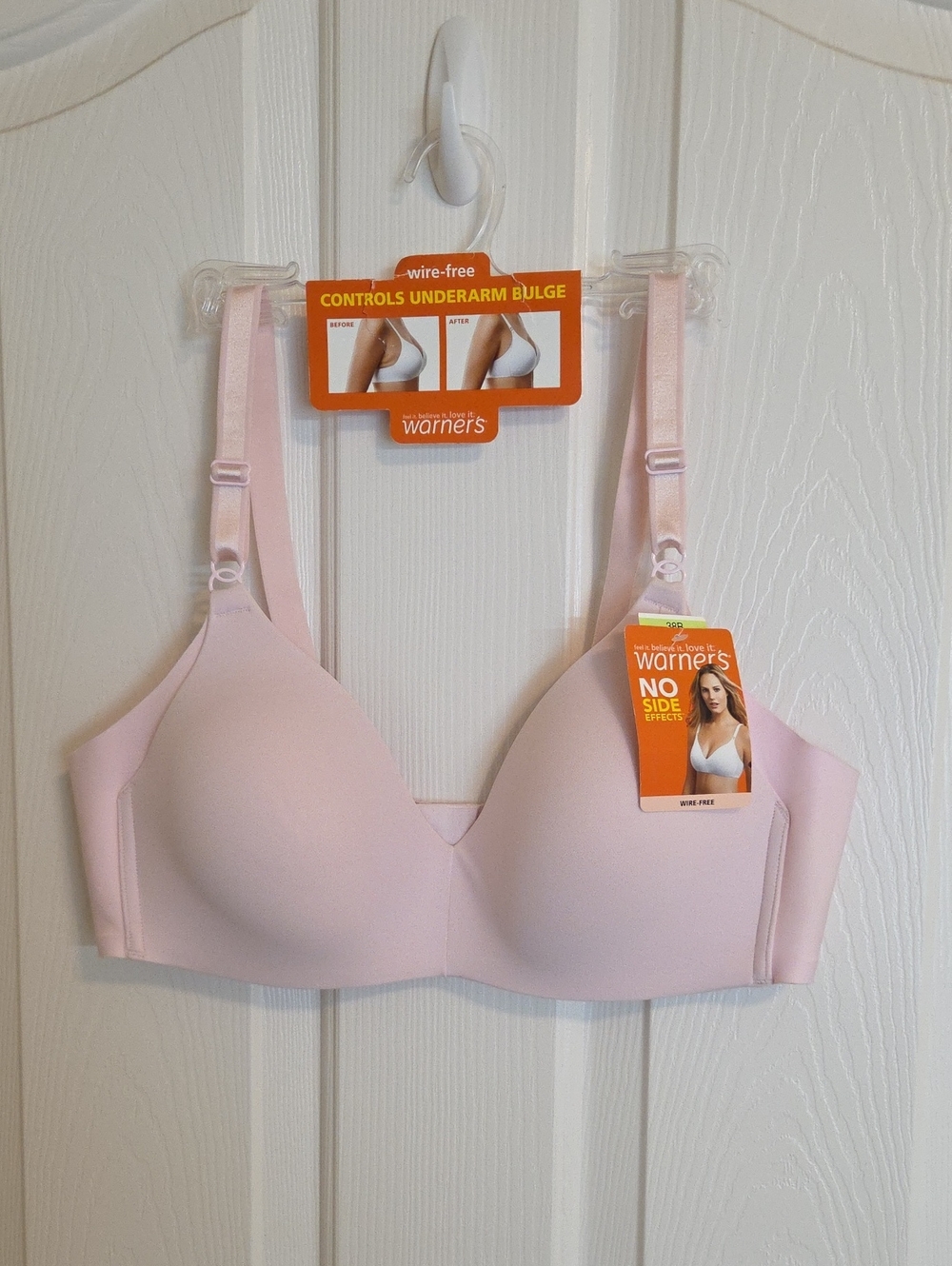 Warner's Wire-Free Light Pink Smooth Molded Bra